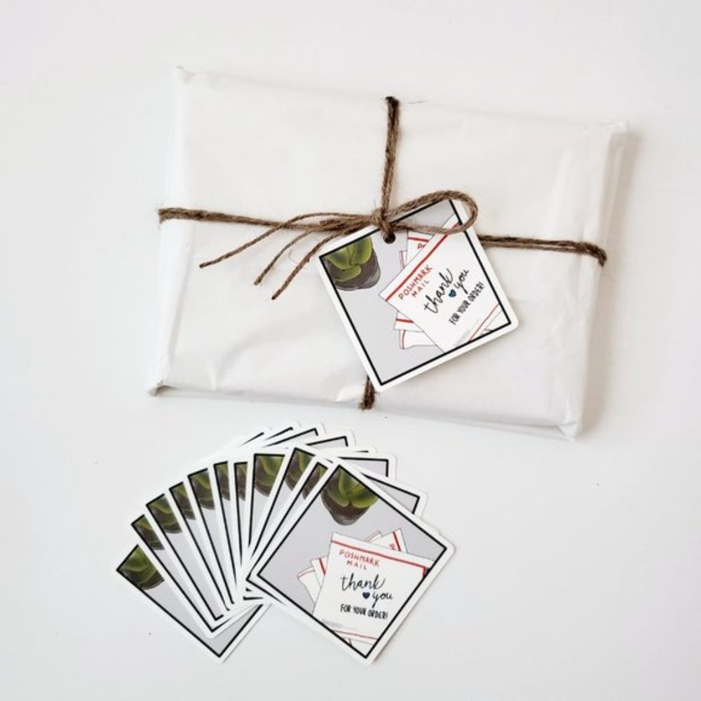 LB001 HANG TAGS Thank You for Your Order Poshmark Mail Packages [Price Firm] - Picture 4 of 6
